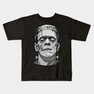 Frankenstein coloring book Kids T-Shirt